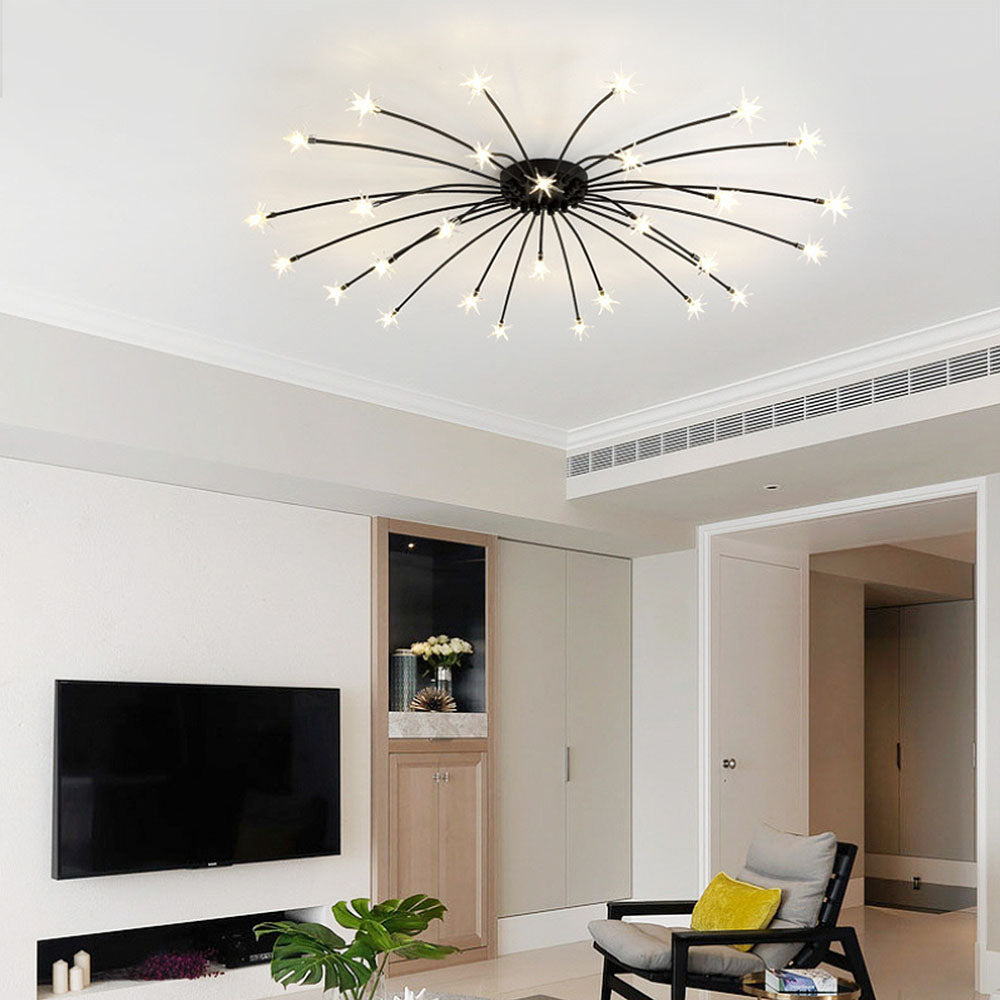 Luxury Star Glass Bedroom Ceiling Light