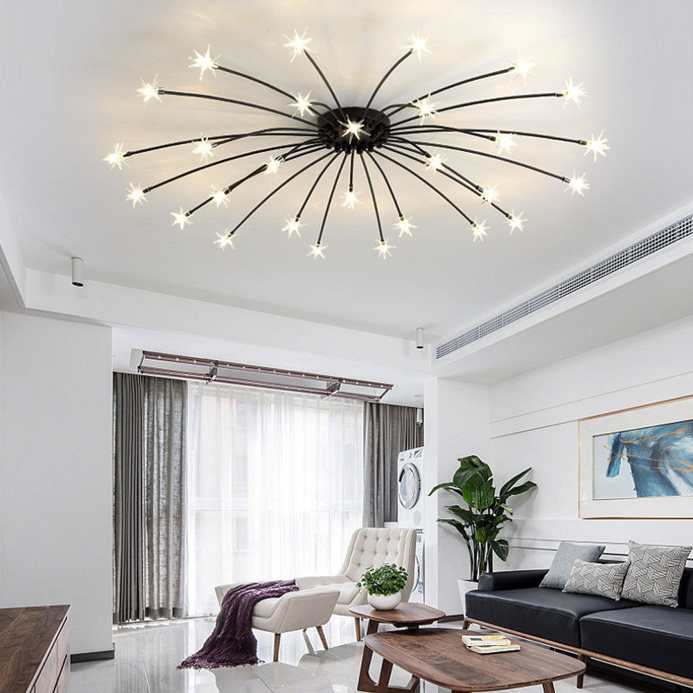 Luxury Star Glass Bedroom Ceiling Light