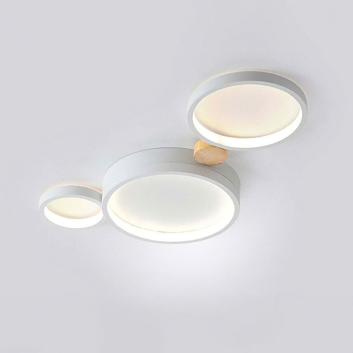 Creative Circle Iron LED Bedroom Ceiling Light