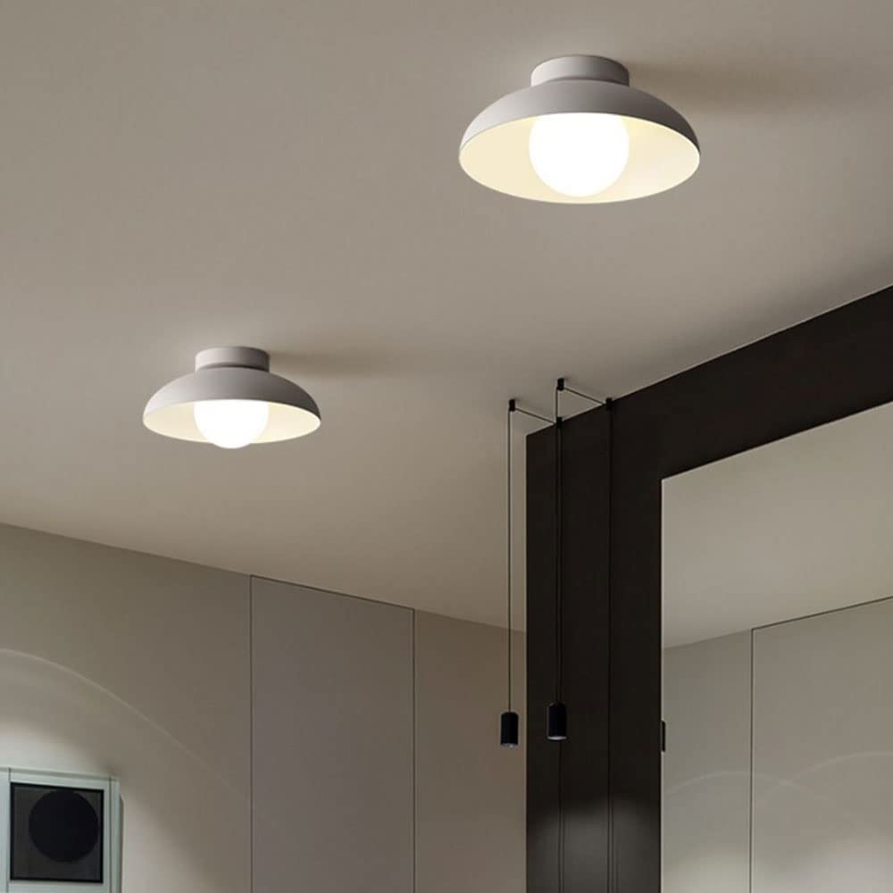 Contemporary Metal Semi Flush Ceiling Light for Hallway