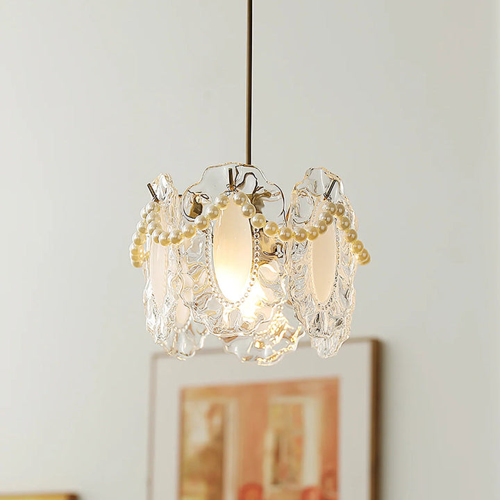 Elegant Floral Glass Pendant Lamp Pendant Light