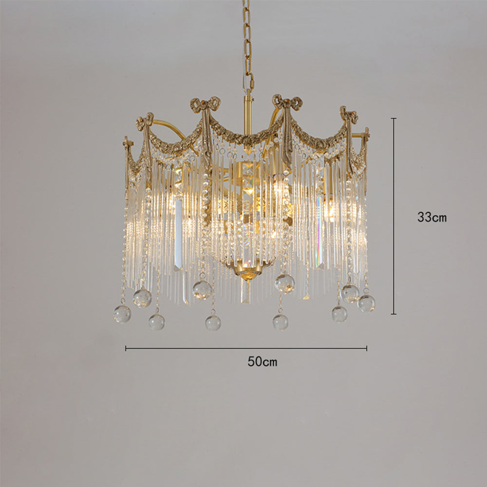 French Water Drop Crystal Chandelier