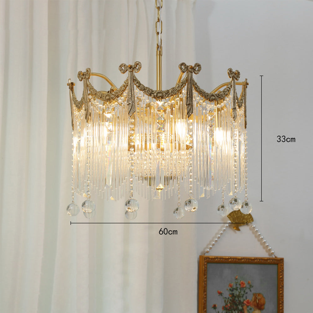 French Water Drop Crystal Chandelier