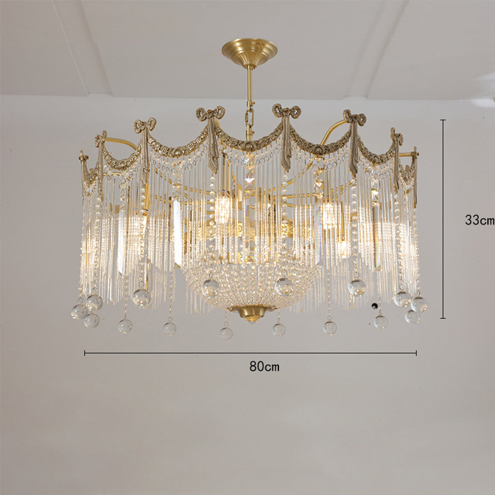 French Water Drop Crystal Chandelier