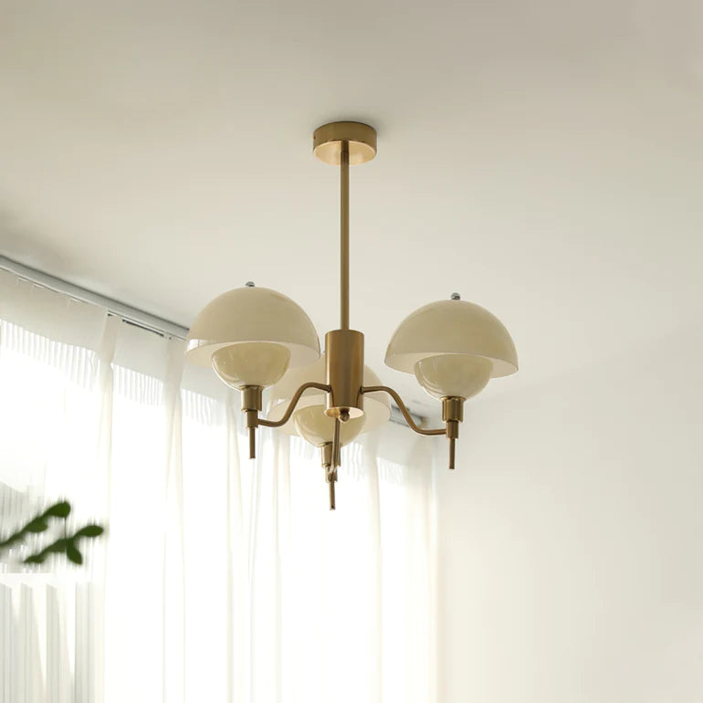 French White Cream Mushroom Chandelier