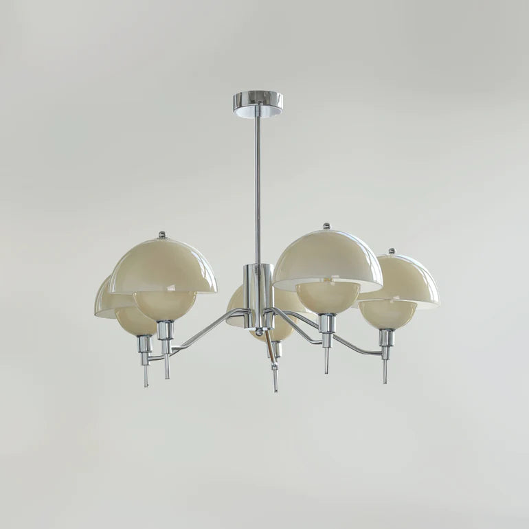 French White Cream Mushroom Chandelier