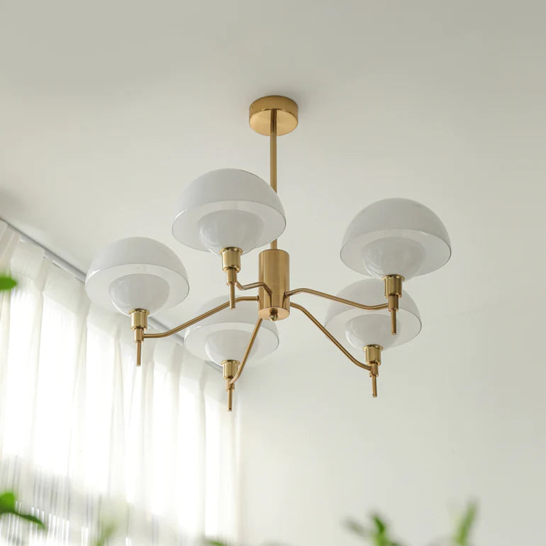 French White Cream Mushroom Chandelier