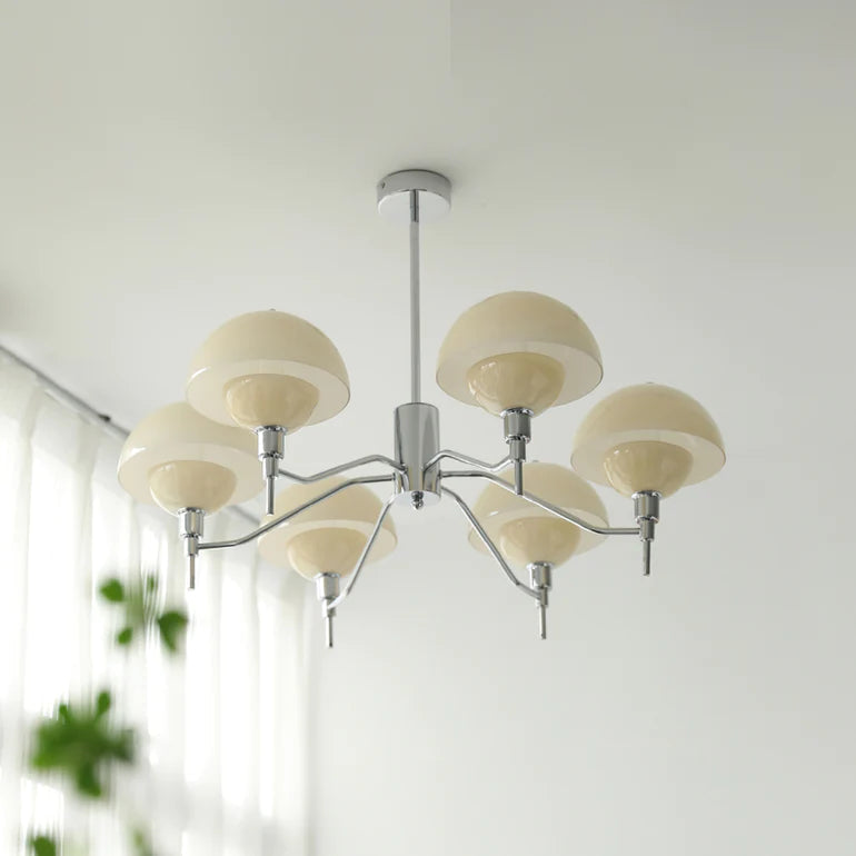 French White Cream Mushroom Chandelier