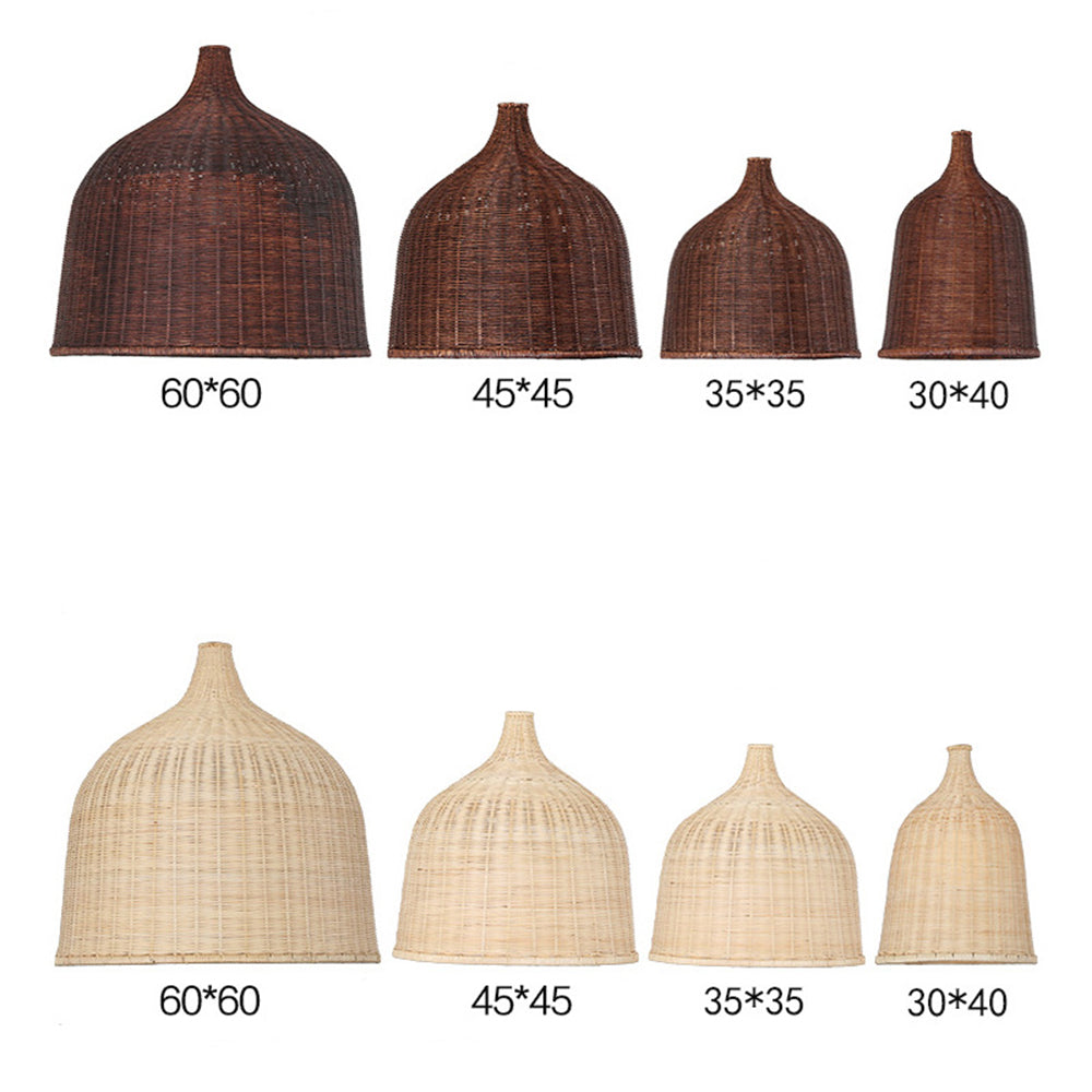 Bamboo Rattan Basket Pendant Light For Kitchen