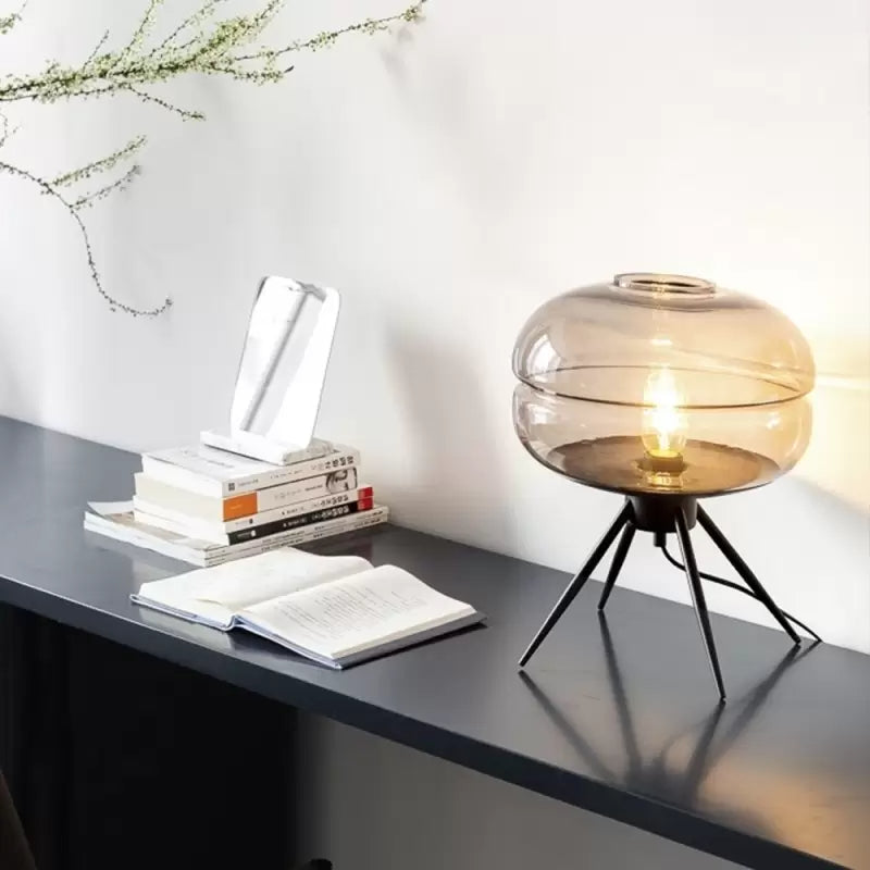 Modern Designer Glass Shade Table Lamp