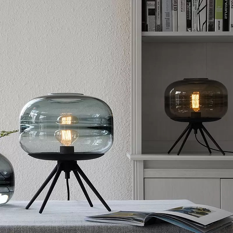 Modern Designer Glass Shade Table Lamp