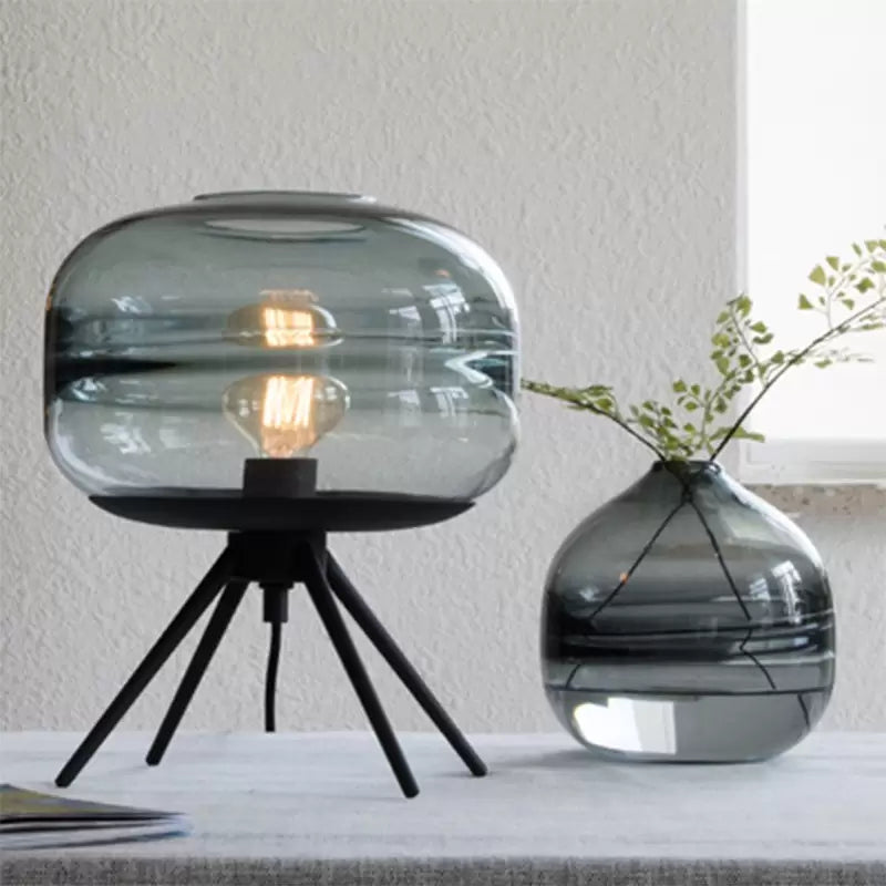 Modern Designer Glass Shade Table Lamp