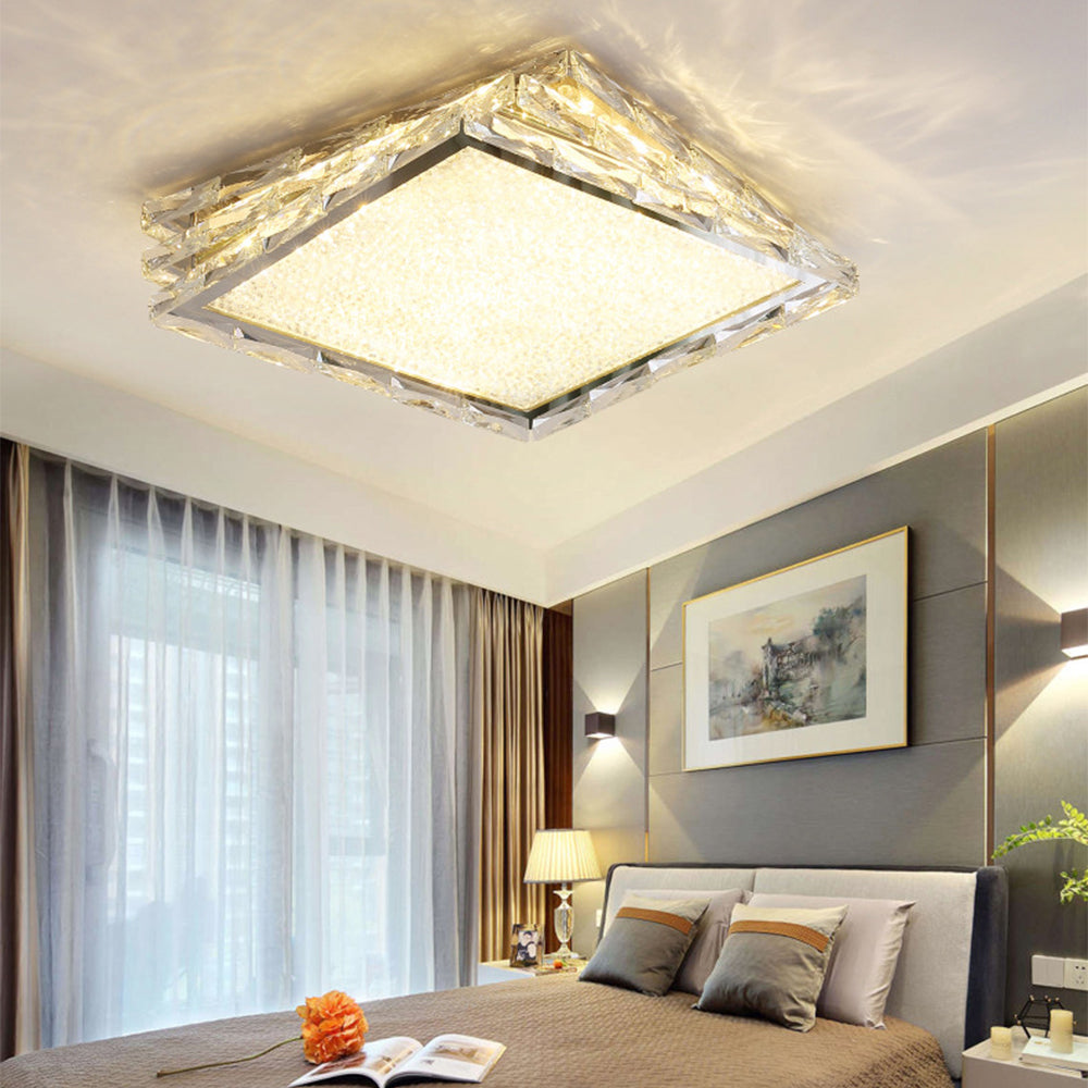 Luxury LED Dimmable Crystal Ceiling Lamp