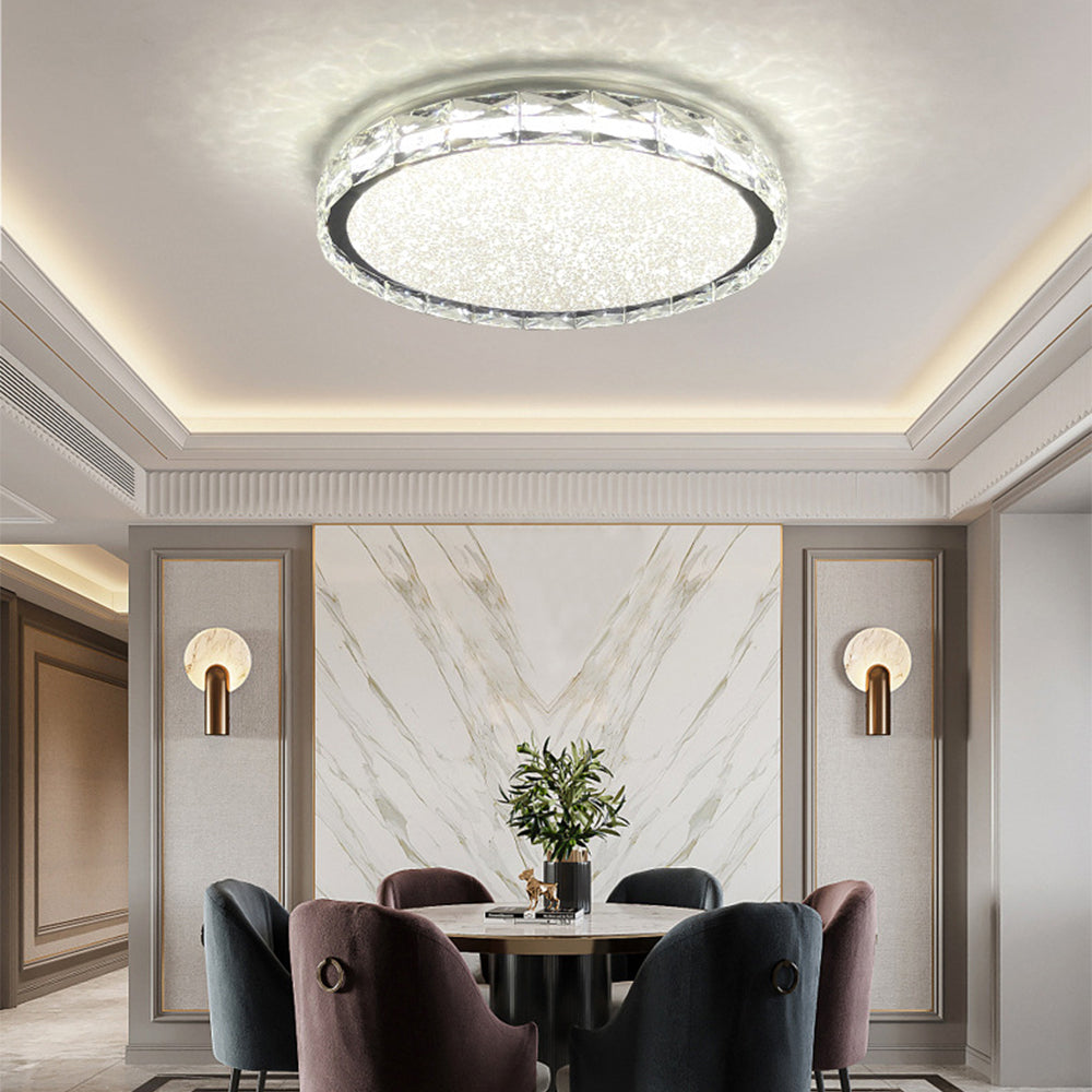 Luxury LED Dimmable Crystal Ceiling Lamp