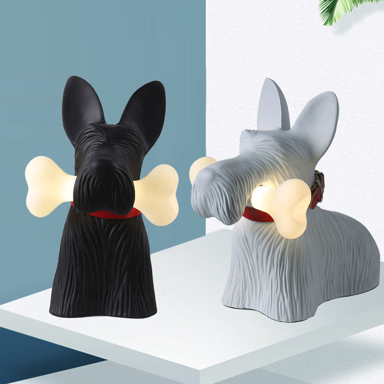 Modern Resin Cartoon Dog Table Lamp