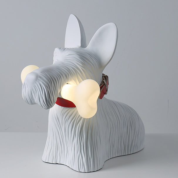 Modern Resin Cartoon Dog Table Lamp