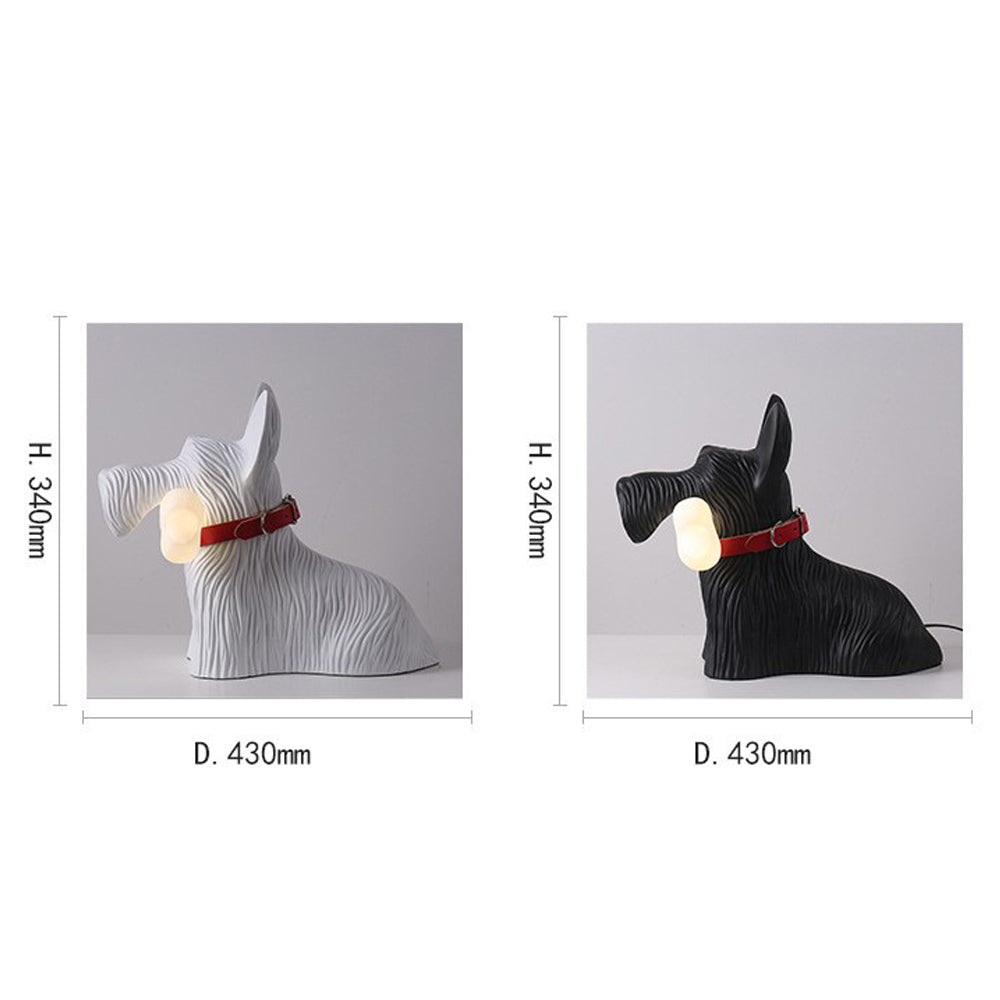 Modern Resin Cartoon Dog Table Lamp