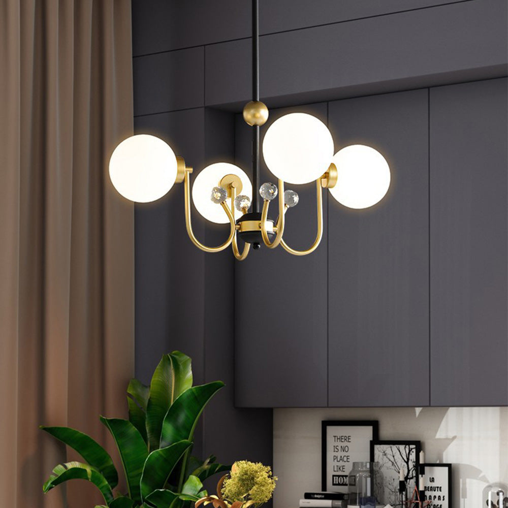 Black Adjustable Sputnik Chandeliers