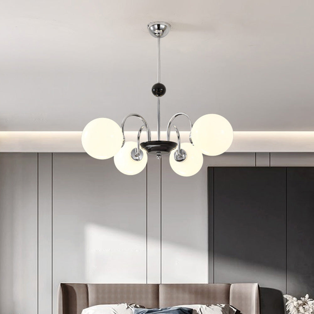 Chrome Chandelier Living Room Lighting Nordic Glass Chandelier