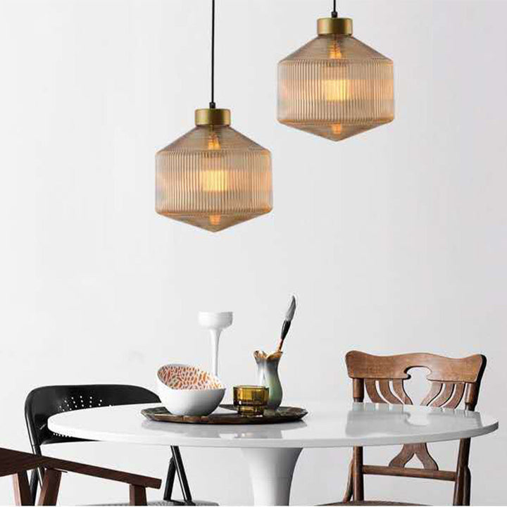 Contemporary Simple Clear Glass Pendant Lamp