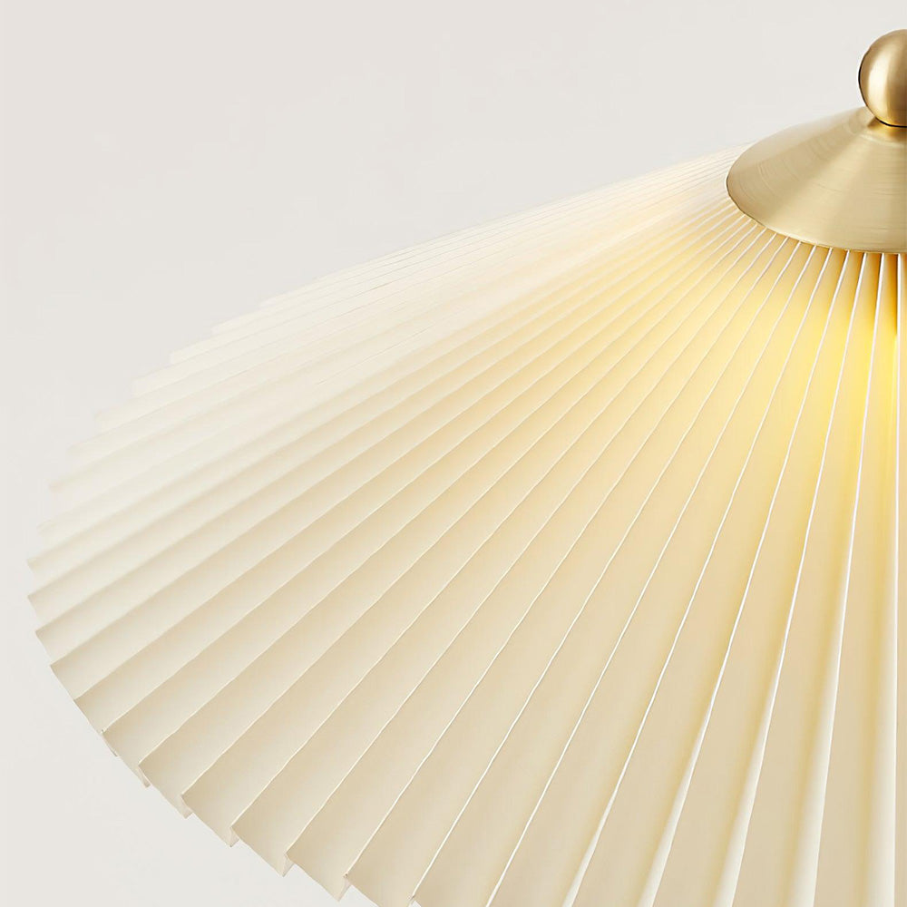 Mid Century Modern Pleated Table Lamp