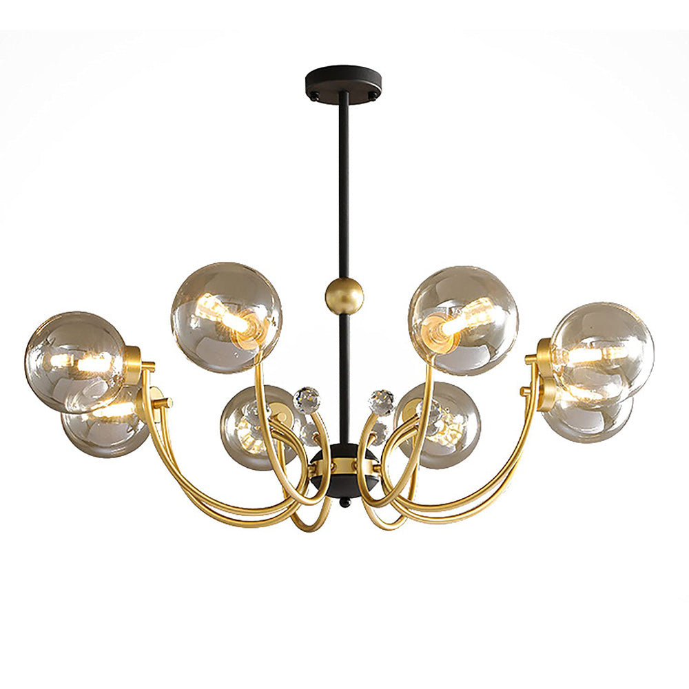 Black Adjustable Sputnik Chandeliers