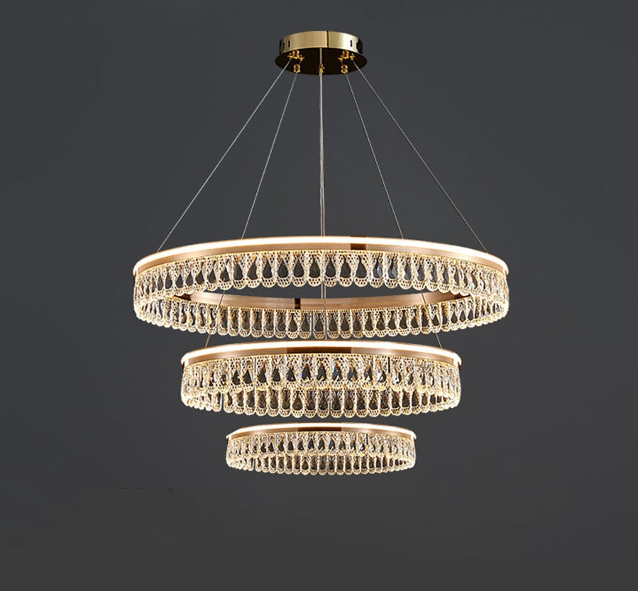 Luxury Large Crystal Ring Chandelier