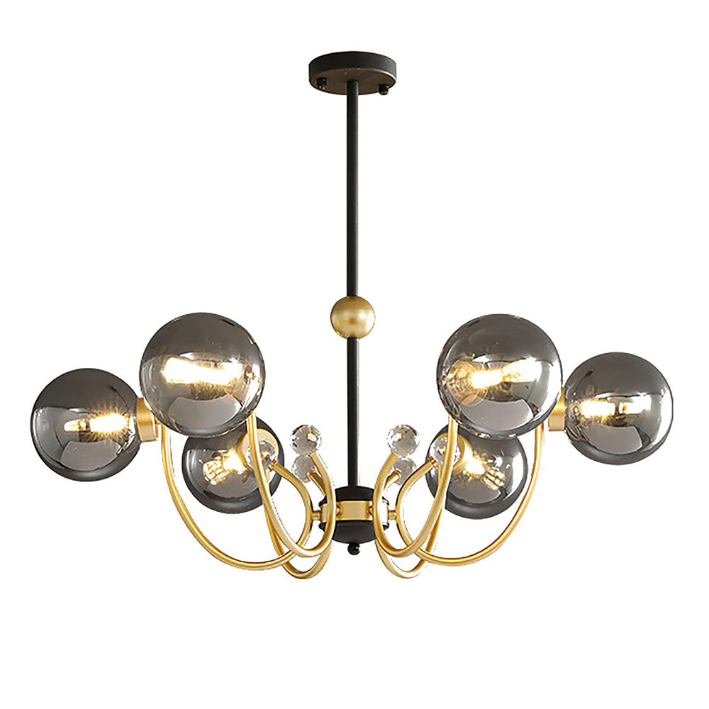 Black Adjustable Sputnik Chandeliers