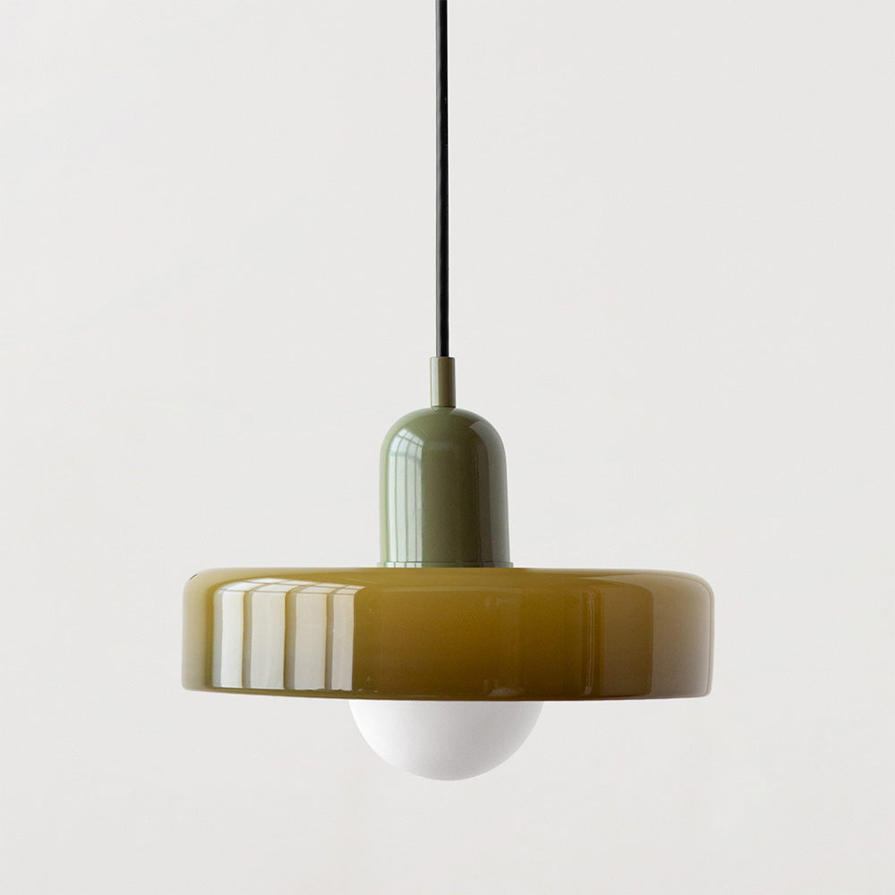 2 Heads Modern Bauhaus Glass Pendant Light