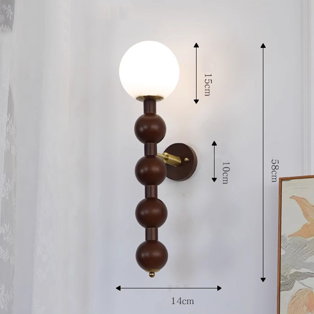 Bauhaus Long Multiple Balls Metal Wall Light