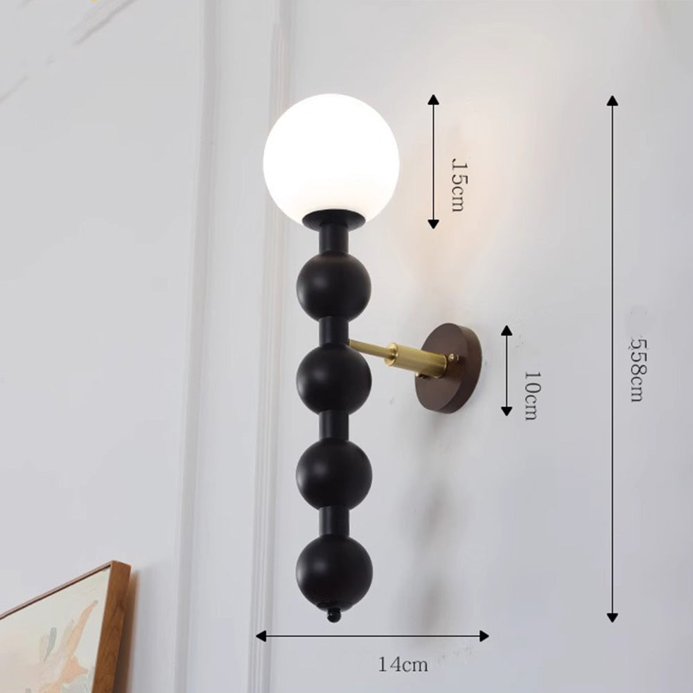 Bauhaus Long Multiple Balls Metal Wall Light