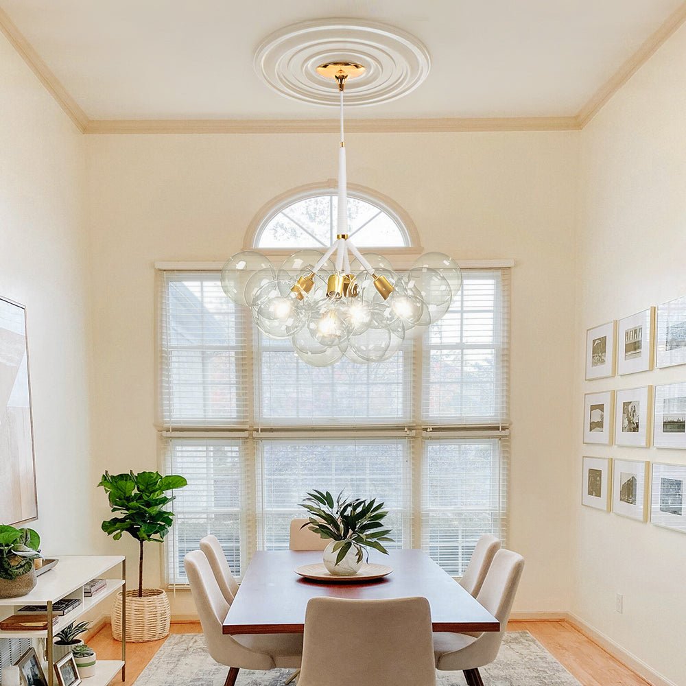 Large Glass Bubble Chandelier for Living Room