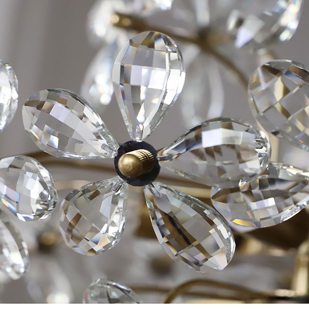 Luxury Crystal Bouquet Brass Chandeliers