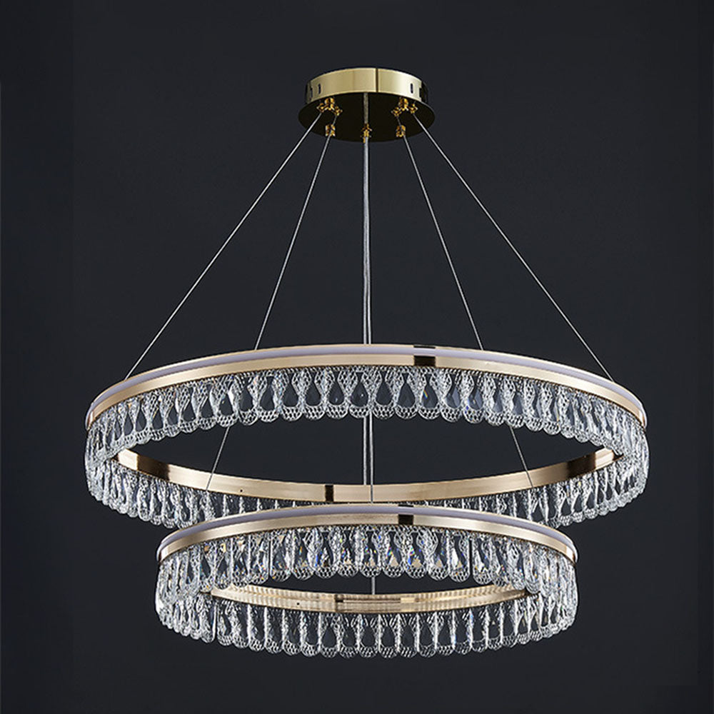 Luxury Large Crystal Ring Chandelier