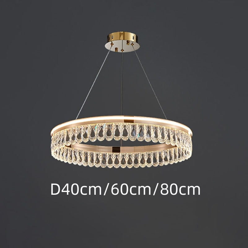 Luxury Large Crystal Ring Chandelier