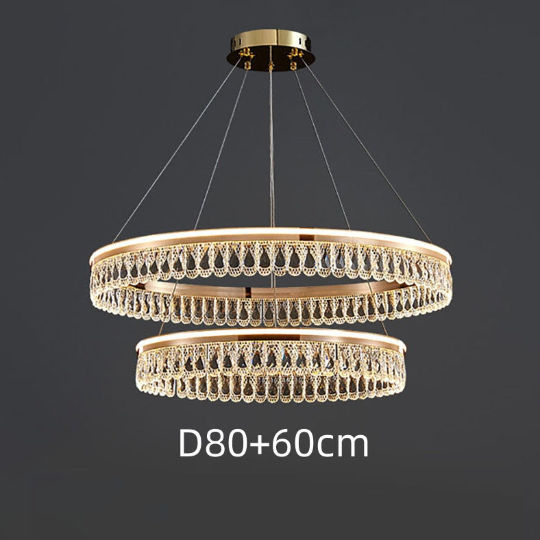 Luxury Large Crystal Ring Chandelier