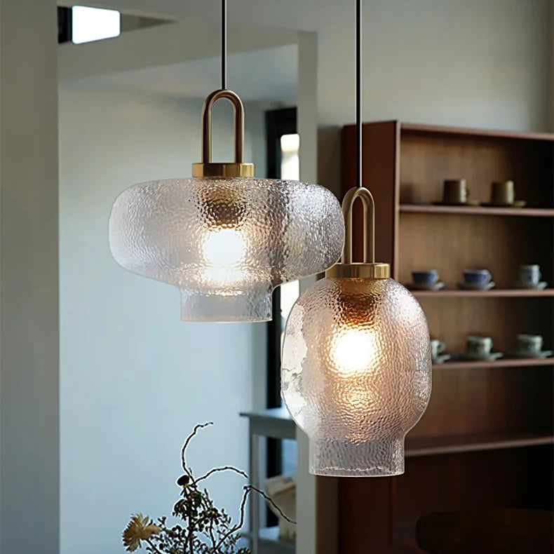 Clear Frosted Glass Pendant Light for Kitchen