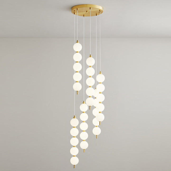 Contemporary LED White Ball Pendant Light