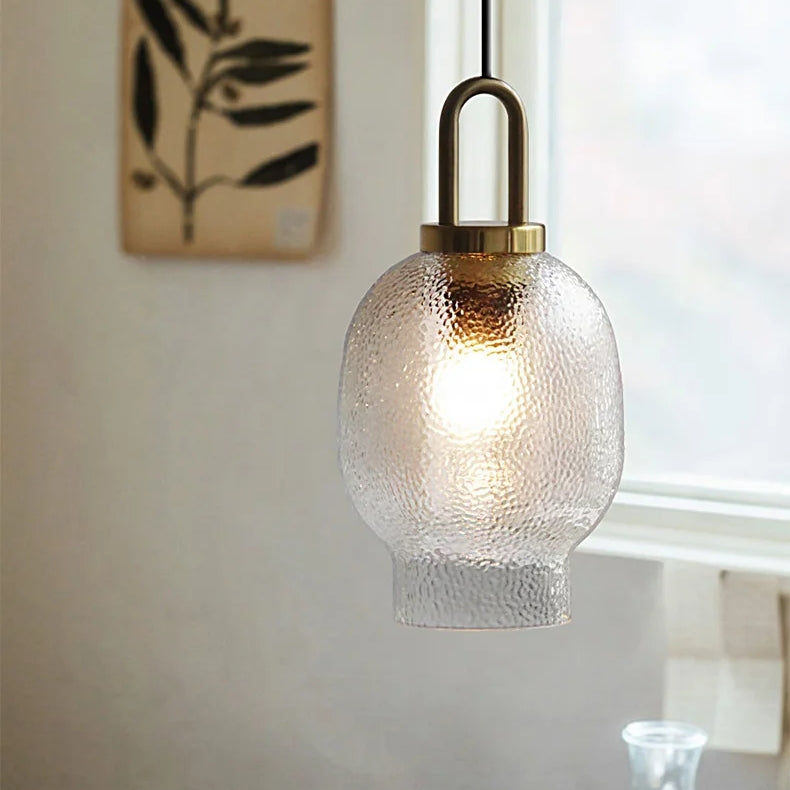 Clear Frosted Glass Pendant Light for Kitchen