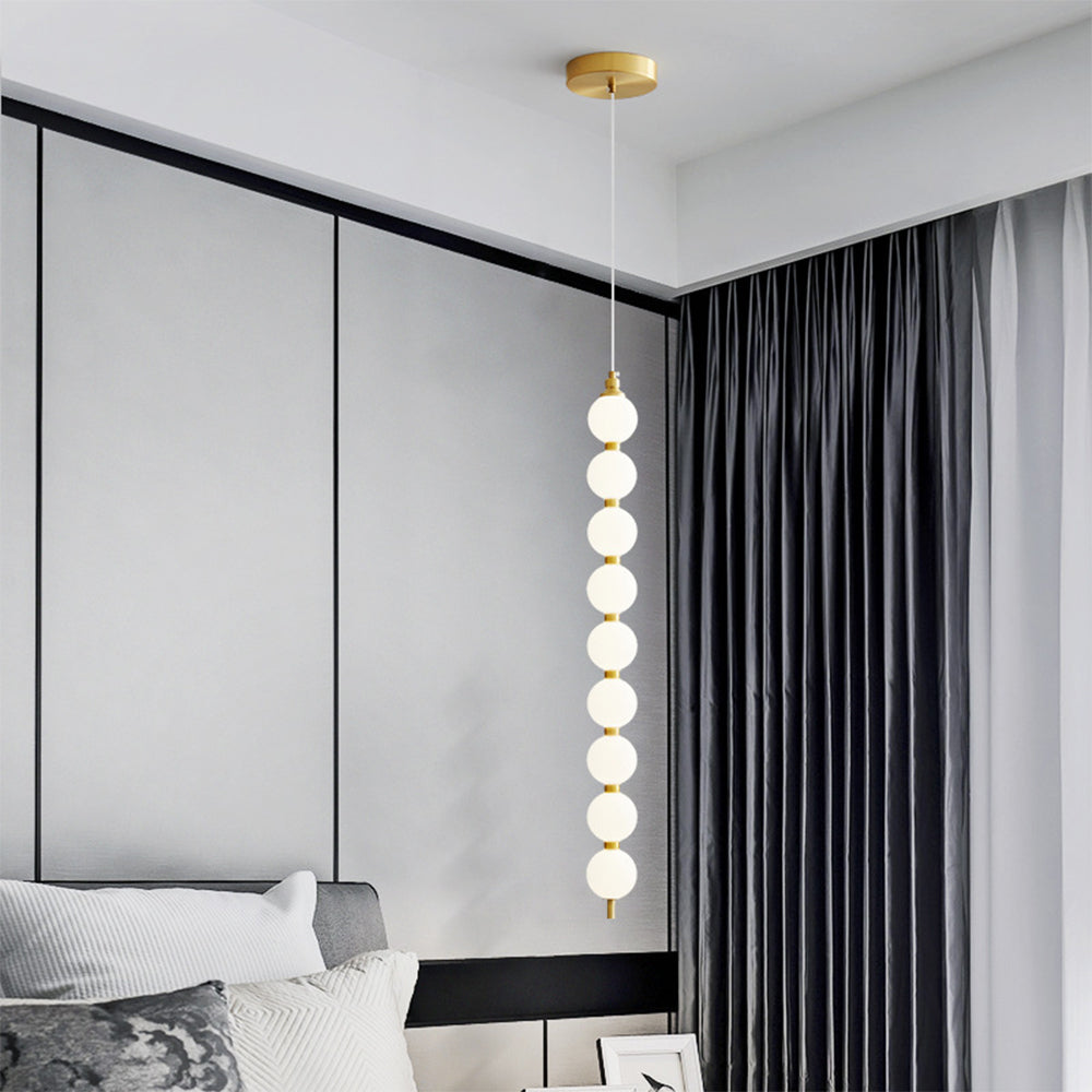 Contemporary LED White Ball Pendant Light