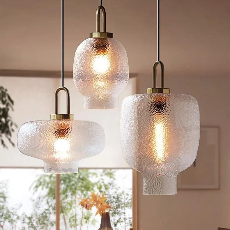 Clear Frosted Glass Pendant Light for Kitchen